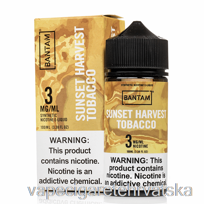 Vape Hrvatska Sunset Harvest Tobacco - Bantam Vape - 100ml 3mg